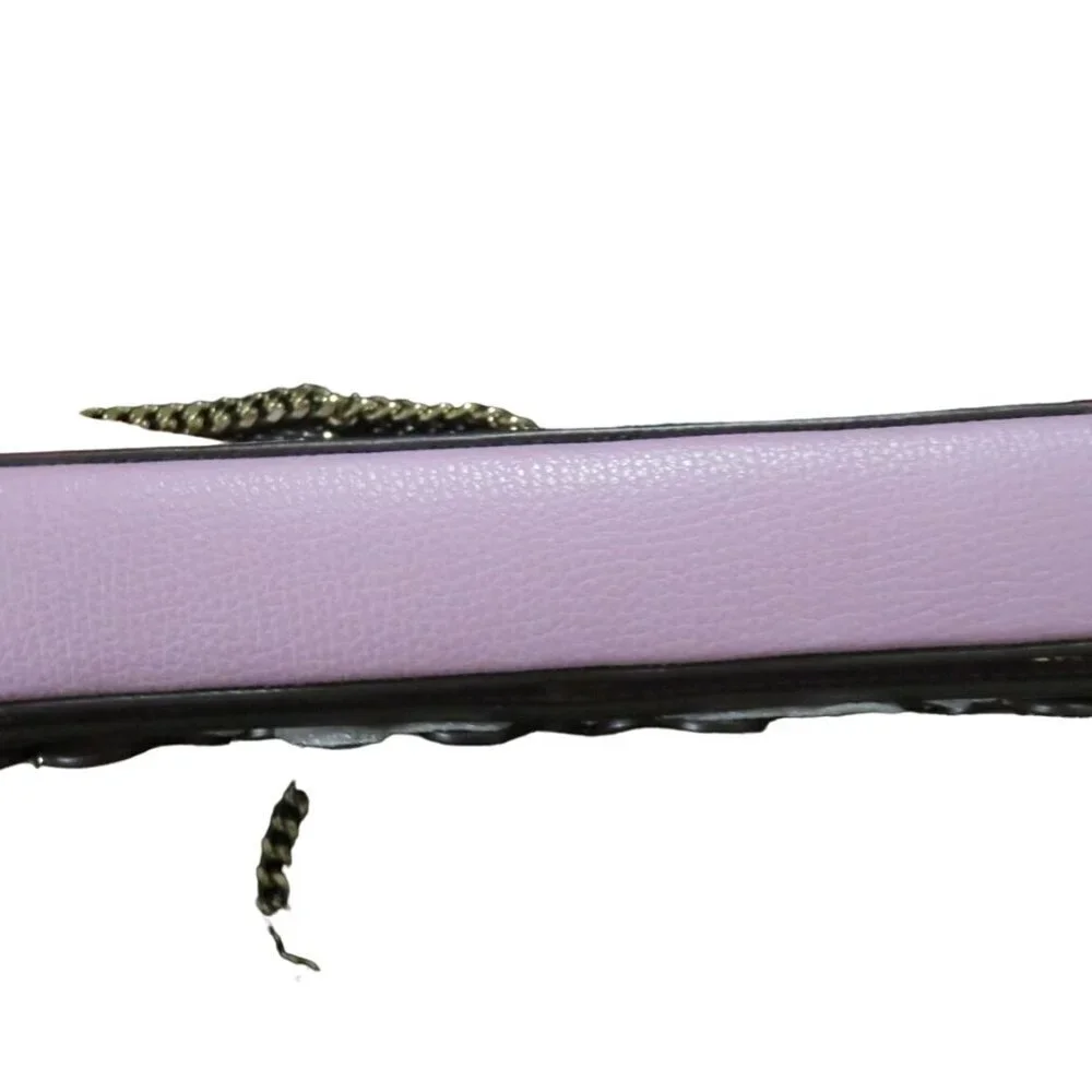 Kate Spade New York Lilac Sylvia Clover Appliqué Chain Crossbody Wallet Clutch